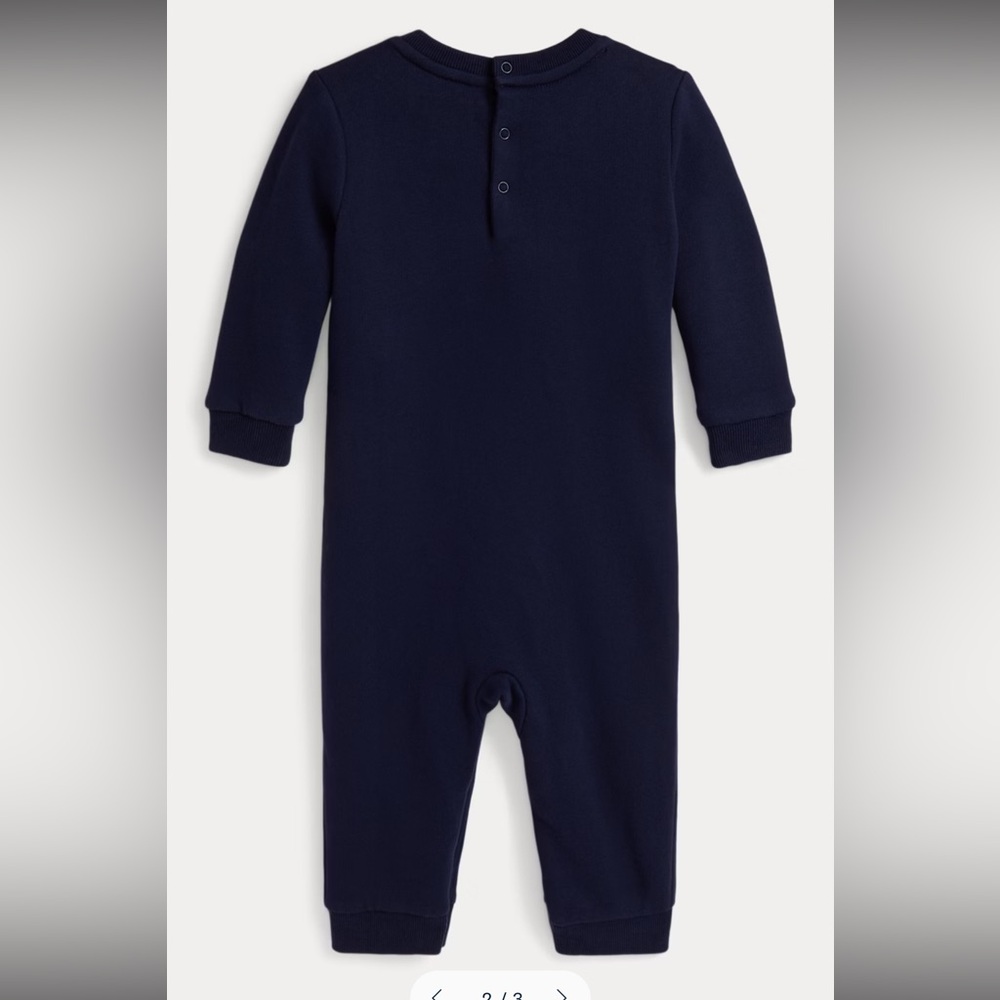 Polo Ralph Lauren Baby Boys Fleece Knit Coverall - Picture 3 of 3
